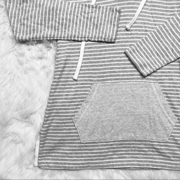 James Perse Women’s Striped Hoodie Sweatshirt - Picture 4 of 6